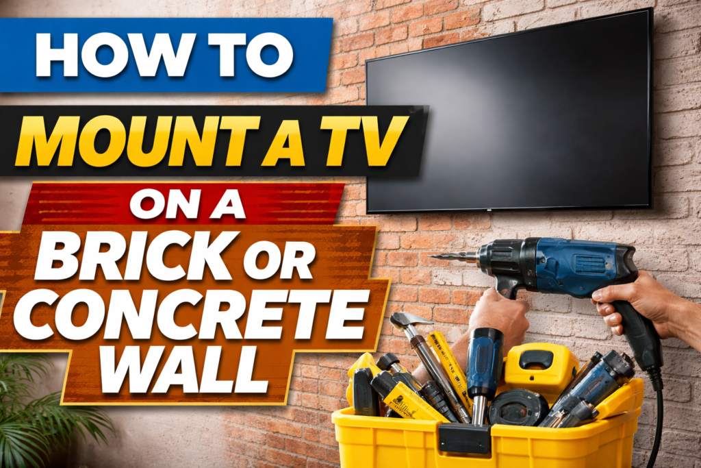 How to Mount a TV on a Brick or Concrete Wall